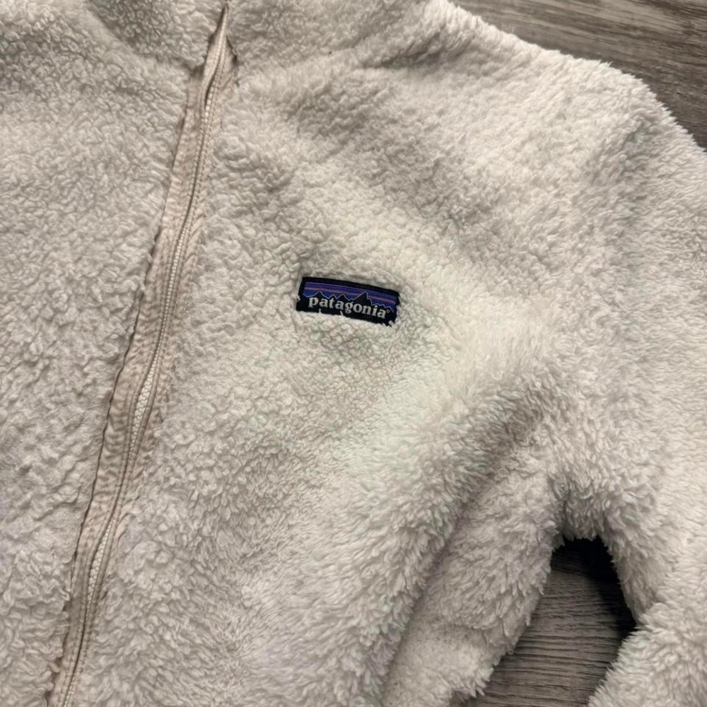 Patagonia Sherpa Fleece Zip Jacket Cream Cozy Fit 18x25